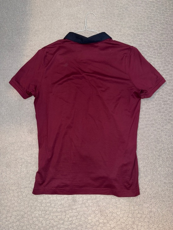 Banana Republic Performance Polo - Burgundy with Navy Collar - Picture 5 of 5